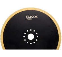 Полотно-насадка різальне для реноватора YT-82223 YATO по дереву і металу, півдиск Ø= 100 мм [10/100]