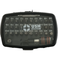 Набір насадок викруткових Industry USH: з тримачем, PH, PZ, SL, TX, HEX, 32 ел