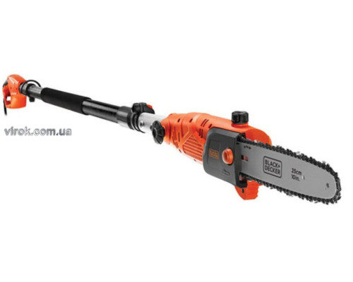 Пила ланцюгова на штанзі мережева B+D : P= 800 Вт, шина L= 25 см, макс. робоча висота- 2.44 м