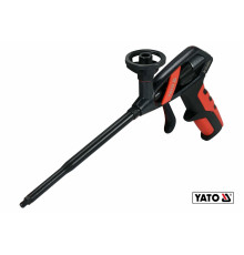 Пістолет для нанесення монтажної піни YATO: алюмінієвий корпус, швидка регуляція подачі піни[20/240]