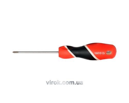 Викрутка хрестова YATO : "Philips" PH1 x 75 мм [12/60/240]