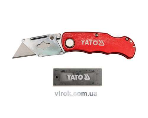 Нож складной YATO: трапецевидное лезвие [12/72]