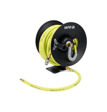 Шланг пневматичний ПВХ на бобіні YATO з швидкоз'єдн. наконеч-ми; Ø=9,5мм макс.тиск 20 Bar, l=15м [2]