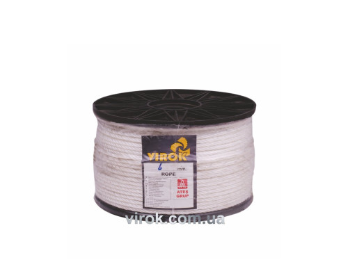 Канат поліпропіленовий ЕВА 6 мм Х 200 м. (пластикова бобіна)