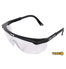 Окуляри захисні VOREL відкриті, прозорі [12/240]