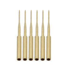 Наконечники щупів для мультиметрів YATO l= 45 мм, Ø= 2/ 0,4 мм, глиб. отвору- 18 мм з міді, 6 шт
