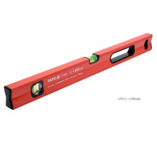 Рівень алюмінієвий з магнітом YATO : L= 60 см. 2 капсули, 1 ручка [10/40/480]