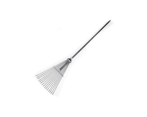 Граблі тип "віяло" дротяні розсувні VIROK з держаком (молоткове пофарбування)