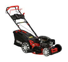 Газонокосилка бензиновая YATO с приводом: 3,5кВт, ширина резки: Ø= 51 см, травосборник- 62л
