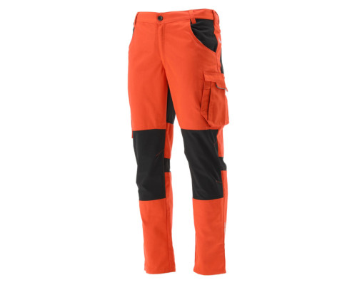 Штани робочі 4-WAY стреч SERWAL оранжево-чорні YATO розм 2XL/ 96-102 см, ріст- 182-192 см, 11 кишень