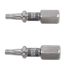 Насадка викруткова YATO TORX T10 х 25мм. HEX 1/4", покрита нікелем, 2шт.[10]