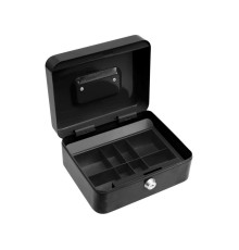 Скринька для грошей з замком (2 ключі) VOREL чорна, 200х 160х 90 мм [10]