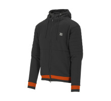 Худые с капюшоном и молнией YATO разм.XL, 2 карман черно-красный; материал: 80%-бав, 20%-полиес