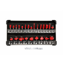 Фрези по дереву YATO : Набір 24 Шт. [10]