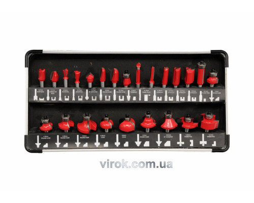 Фрези по дереву YATO : Набір 24 Шт. [10]