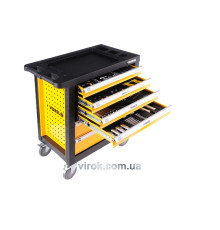 Шафа для майстернь VOREL  на колесах 770х458х901 мм з 6 шухлядами та інстр-ми 177 шт CrV [1]