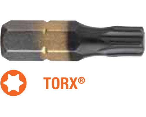 Насадка викруткова USH DIATIN : TORX T40 x 25 мм. титанове покриття, алмазне напилення. Уп. 10 шт.