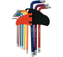 Ключі "TORX" YATO : Т10- Т50, Г-подібні, 2-сторонні, HRC 58-62, S2 [10/50]