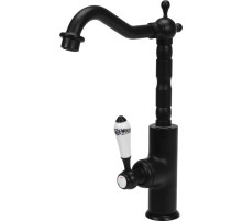 Змішувач води FALA для кухонної раковини "RETRO BLACK 2" з кульовим регулятором [12]