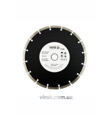 Диск алмазний сегмент YATO : "SEGMENT" Ø= 230x8,0x22,2 мм. H= 2,7 мм [10/40]