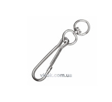 Карабін пружинний з вертлюгом гальванічний №65