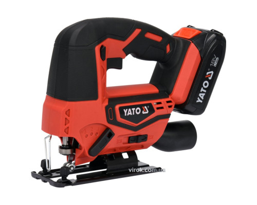 Лобзик акумуляторний YATO : Li-Ion 18 В, 2 АГод, з зарядним пристроєм [4]