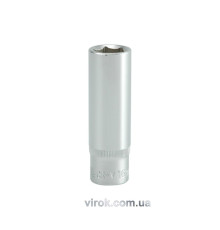 Головка торцева 6-гранна YATO : подовжена, квадрат 1/2", М= 16 мм, L= 76 мм [12/60/120]