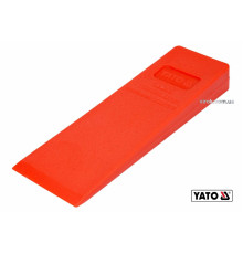 Клин для розколювання дерев пластиковий YATO : 245 x 85 x 30 мм, 315 г [20/40]