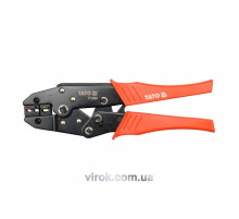 Клещи для обжима и зачистки проводов YATO, L=230 мм. 22-10 (AWG), 0.5-6 мм2 [5/30]