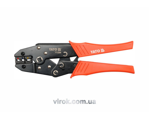 Кліщі для обтискання і зачистки проводів YATO, L=230 мм. 22-10 (AWG), 0.5-6 мм2 [5/30]