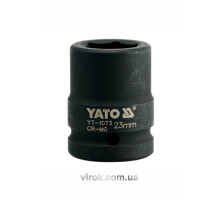 Головка торцевая ударная 6-гранная YATO: квадрат 3/4", М=23 мм, L=50 мм [16/64]