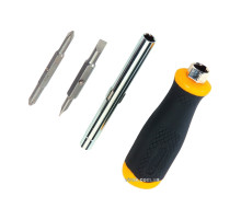 Викрутка STANLEY "6 Way" : насадки двосторонні PH1/PH2 1 шт, SL4,5/SL6 1 шт. подовжувач 6x8 мм