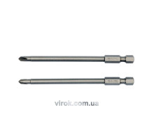 Набор отверточных насадок YATO : "TRI-WING" #1-#3, квадрат 1/4", L= 100 мм. 2 шт. [25/100]