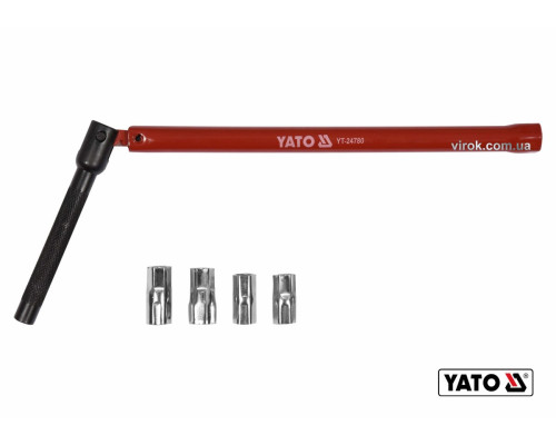 Ключ для монтажу сантехн. арматури на шарнірі YATO : HEX 13 мм, 8-12 мм, зі сталі [20/40]