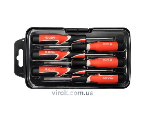 Набір викруток прецизійних YATO : "TORX" T5- Т10, L= 50 мм. 6 шт. [6/36]