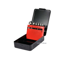 Набір зенкерів конічних по металу YATO: HSS, Ø=6.3-20.5 мм, l=40/45 мм, 5 пругів, HEX-1/4", 6шт [20]