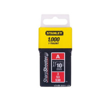 Скобы для степлера STANLEY тип(А) h=10 мм, 1000 шт. "Light Duty"