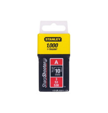 Скоби для степлера STANLEY тип (А) h= 10 мм, 1000 шт. "Light Duty"