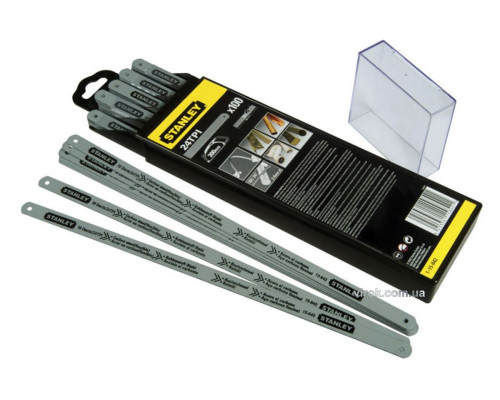 Полотно по металу м'якому STANLEY : 24зуб/1" L= 300 мм. 1 шт.