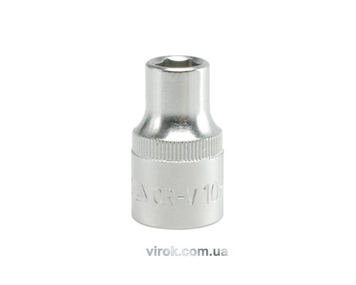 Головка торцевая 6-гранная YATO: квадрат 1/2", М=10 мм, L=38 мм [12/120/240]