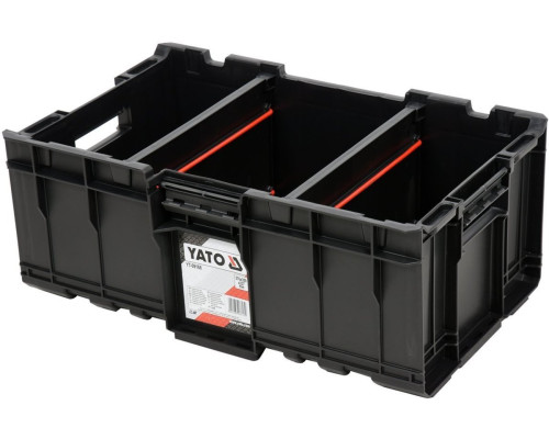 Ящик для інструментів YATO модульний до YT-09166, 576х359х237 мм, з пластика [1]