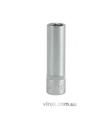 Головка торцева 6-гранна YATO : подовжена, квадрат 3/8", М= 12 мм, L= 63 мм [24/48/96]