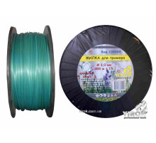 Жилка для тримера "Кручений ОВАЛ" TM VIROK : Ø= 3.0 мм, l= 300 м (бобіна)