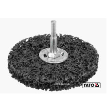 Щітка шліфувальна неткана дискова YATO Ø=100 мм, до дрилі шпиндель Ø=6 мм [6/36]
