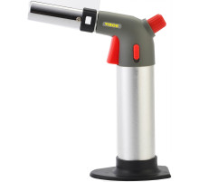 Горелка газовая VIROK с баллоном, пьезо запал, керамическое сопло, блокировочная кнопка