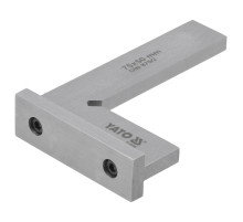 Угольник слесарный 90° YATO с широким основанием, 75 х 50 мм [100]