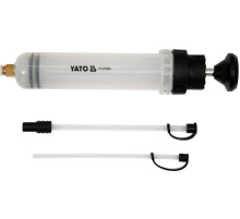 Шприц ручний для відсмоктовування технічної рідини YATO : 200 мл [24]