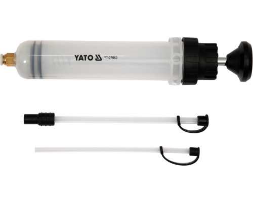 Шприц ручний для відсмоктовування технічної рідини YATO : 200 мл [24]