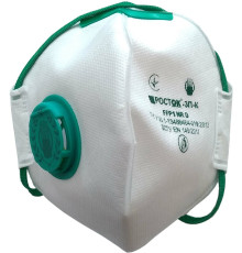 Респіратор протиаерозольний з клапаном ТМ "VIROK" клас захисту FFP1, рівень захисту до 4 ГДК
