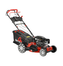 Газонокосарка бензинова YATO з приводом: 3,5кВт, ширина різання: Ø= 53 см, травозбірник- 62л